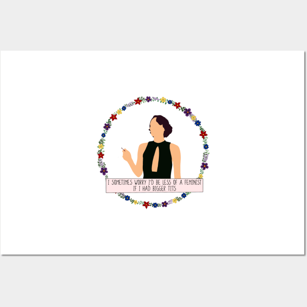 Minimalist Fleabag Feminist Quote Wall Art by erinrianna1